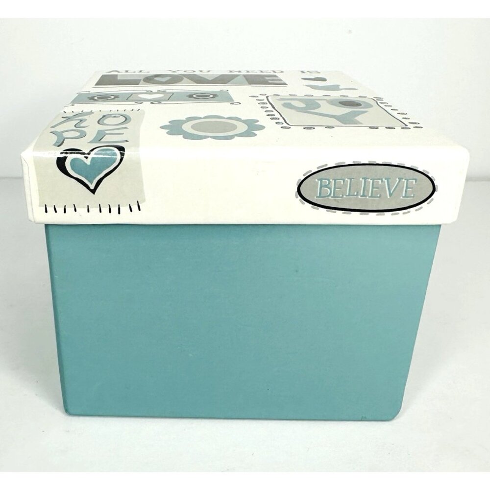 Renewing Faith All You Need Is Love Box Trinkets Keepsakes Decor 5.5x4.25x4” - Picture 2 of 9